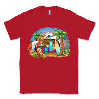 Red camp life beach Classic Tee - BarkalooDesign