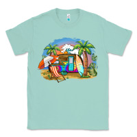 Seafoam camp life beach Classic Tee - BarkalooDesign