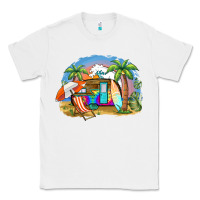 White camp life beach Classic Tee - BarkalooDesign