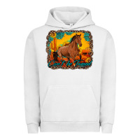 Pigment Lunar Rock can't be tamed horse with sunflowers turquoise gemstone western sunset Urban Hoodie - Artiststas
