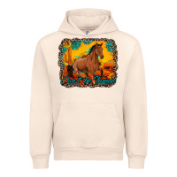 Sandshell can't be tamed horse with sunflowers turquoise gemstone western sunset Urban Hoodie - Artiststas