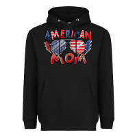 Black American mom Heavyweight Hoodie - Zillion Design Studio