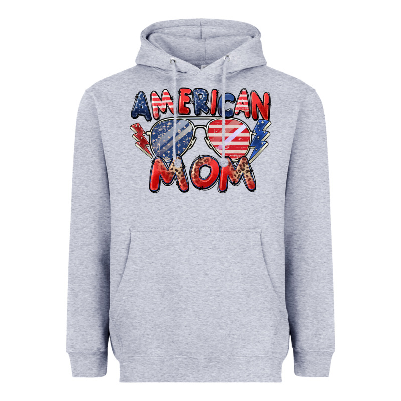 American Mom Heavyweight Hoodie by Zillion Design Studio | Teevron