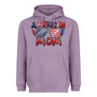 Lavender American mom Heavyweight Hoodie - Zillion Design Studio