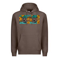 Coffee western pitbull Premium Hoodie - Artiststas