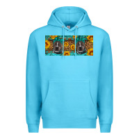 Ocean Blue western pitbull Premium Hoodie - Artiststas