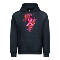 Navy breast cancer cross Urban Hoodie - AdoDesignShop