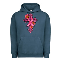 Pigment Midnight Navy breast cancer cross Urban Hoodie - AdoDesignShop
