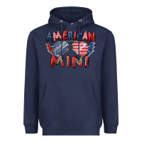 Navy American mini Heavyweight Hoodie - Zillion Design Studio