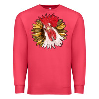 Cardinal sunflower with rooster Premium Sweatshirt - RanaPortraitStore