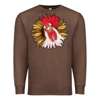 Chestnut sunflower with rooster Premium Sweatshirt - RanaPortraitStore