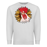 Sunflower With Rooster Premium Sweatshirt | Teevron
