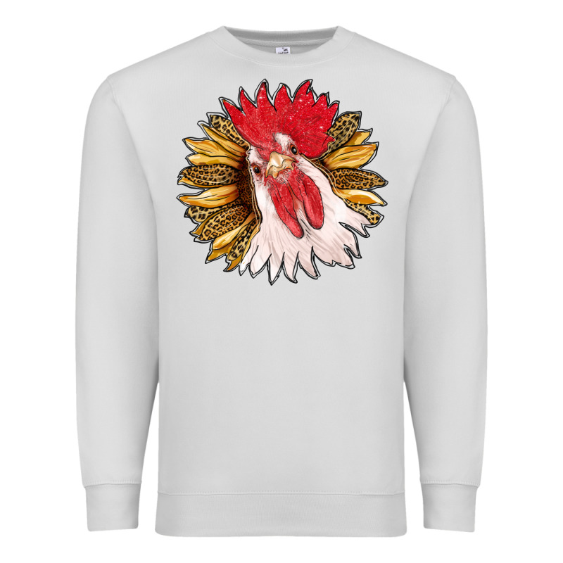 Sunflower With Rooster Premium Sweatshirt by RanaPortraitStore | Teevron