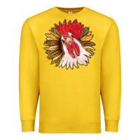 Lemon sunflower with rooster Premium Sweatshirt - RanaPortraitStore