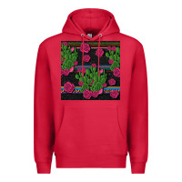 Cardinal mexican rose and cactus seamless pattern Premium Hoodie - BundleAndBundleShop