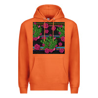 Carrot mexican rose and cactus seamless pattern Premium Hoodie - BundleAndBundleShop