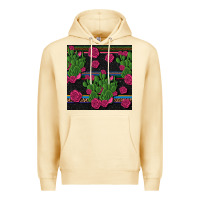 Pina Colada mexican rose and cactus seamless pattern Premium Hoodie - BundleAndBundleShop