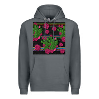 Rock mexican rose and cactus seamless pattern Premium Hoodie - BundleAndBundleShop
