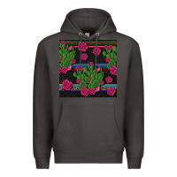 Smoke mexican rose and cactus seamless pattern Premium Hoodie - BundleAndBundleShop