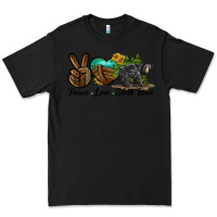 Black peace love sloth bear Premium Tee - LillyAllenDesigns