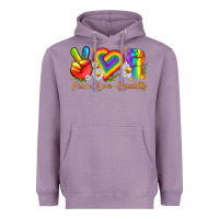 Lavender peace love equality Heavyweight Hoodie - texasbilliewilder