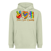 Matcha peace love equality Heavyweight Hoodie - texasbilliewilder