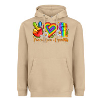 Mushroom peace love equality Heavyweight Hoodie - texasbilliewilder