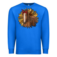 True Royal sunflower with horse Premium Sweatshirt - RanaPortraitStore