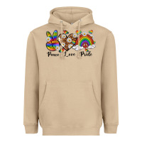 Mushroom peace love pride Heavyweight Hoodie - texasbilliewilder
