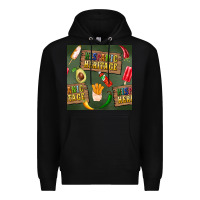 Black hispanic heritage seamless pattern Premium Hoodie - BundleAndBundleShop