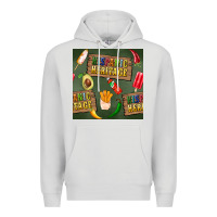 Dove Grey hispanic heritage seamless pattern Premium Hoodie - BundleAndBundleShop