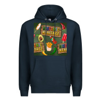 Navy hispanic heritage seamless pattern Premium Hoodie - BundleAndBundleShop