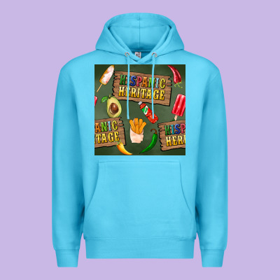 Hispanic Heritage Seamless Pattern Premium Hoodie Designed By Bundleandbundleshop