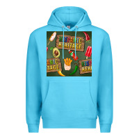 Ocean Blue hispanic heritage seamless pattern Premium Hoodie - BundleAndBundleShop