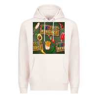 Pale Pink hispanic heritage seamless pattern Premium Hoodie - BundleAndBundleShop