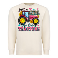 Sandshell just a girl who loves tractors Premium Sweatshirt - Zillion Design Studio