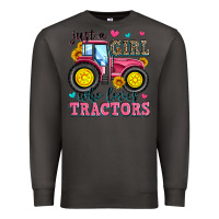 Smoke just a girl who loves tractors Premium Sweatshirt - Zillion Design Studio