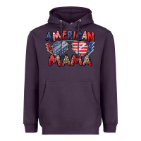 Plum American mama Heavyweight Hoodie - Zillion Design Studio