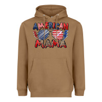 Toasted Coconut American mama Heavyweight Hoodie - Zillion Design Studio