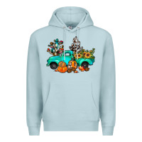 Blue Mist cactus pumpkin truck fall Premium Hoodie - JahusDesignShop
