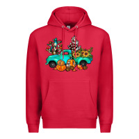 Cardinal cactus pumpkin truck fall Premium Hoodie - JahusDesignShop