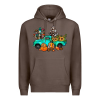 Coffee cactus pumpkin truck fall Premium Hoodie - JahusDesignShop