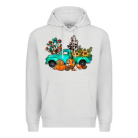 Dove Grey cactus pumpkin truck fall Premium Hoodie - JahusDesignShop
