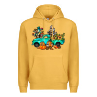 Mustard cactus pumpkin truck fall Premium Hoodie - JahusDesignShop