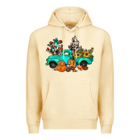 Pina Colada cactus pumpkin truck fall Premium Hoodie - JahusDesignShop
