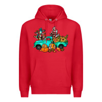 Red cactus pumpkin truck fall Premium Hoodie - JahusDesignShop