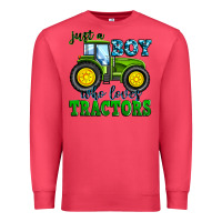 Cardinal just a boy who loves tractors Premium Sweatshirt - Zillion Design Studio