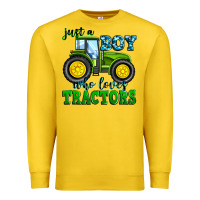 Lemon just a boy who loves tractors Premium Sweatshirt - Zillion Design Studio
