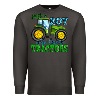 Smoke just a boy who loves tractors Premium Sweatshirt - Zillion Design Studio