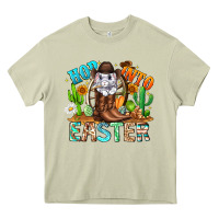Mossy Hop Into Easter Bunny Western Heavy Core Tee - CowhideDigitalArt